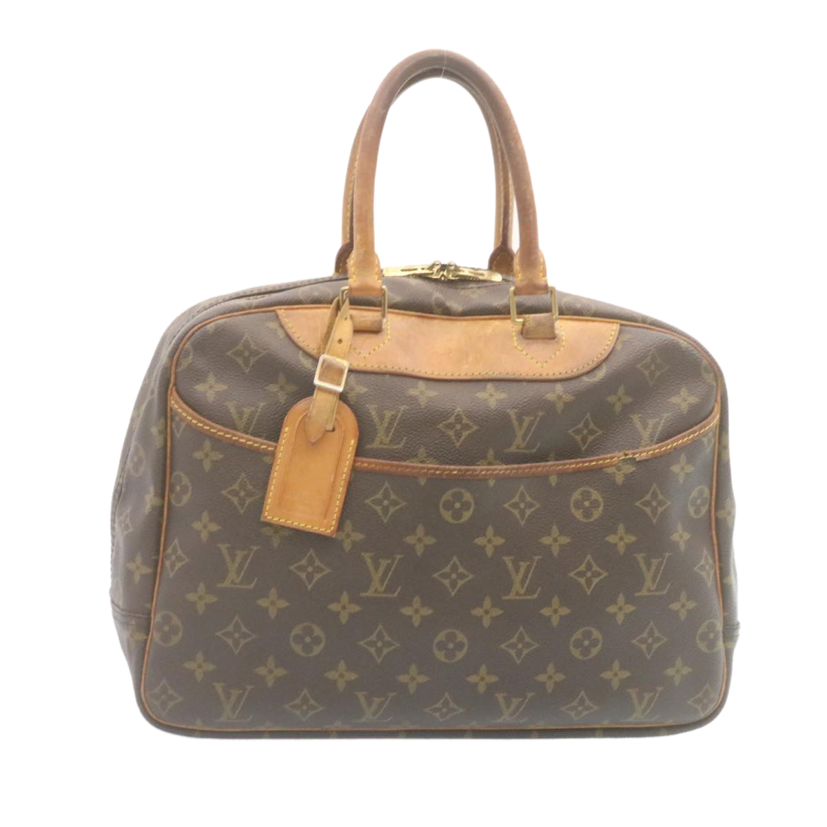 Louis Vuitton Monogram Deauville Hand Bag M47270 Lv Auth Ki1690